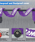 Heavy Duty Anti Theft Security Chain Lock 2.72 Ft With 3 Keys All Weather Waterproof 4mm Alloy Steel Chain on wet surface.