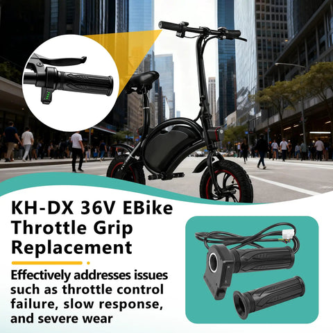 36V E Bike Throttle Grip Replacement With LCD Display And Cruise Control, Plug And Play Direct Fit For Jetson Bolt Pro Atlas Haze, DYU D3F D2F C3 C4 And Ancheer Electric Bikes And Scooters