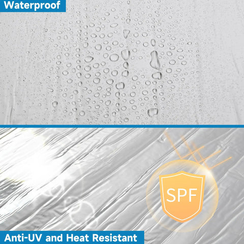 No Hassle Easy Peel And Stick Asphalt Roofing Roll With Reflective Foil Backing For Heavy Duty Waterproof Leak Patch And Summer Heat Deflector 39 By 16 Feet showing waterproof surface with water droplets.