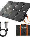 100W Portable Folding Solar Panel Kit For Power Stations And RVs 24 Percent High Efficiency Eight Fold Compact Design