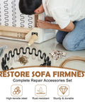 Hard As Nails Heavy Duty Couch Spring Repair Kit To Fix Droopy Sofa Seats Fast With Premium Sinuous Springs and hardware for repair.
