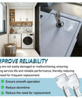 Premium 2 Pack GR888 Washer And Dryer Keys for Greenwald Speed Queen Commercial Coin Operated Machines shown in laundry room