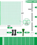 Heavy Duty Portable Temporary Fence 36 Inch Tall, 50 Foot Long Garden Fence For Dogs And Small Animals with mesh and stakes