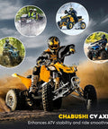 Various ATVs demonstrating off-road capabilities with Rear CV Axle Shaft Set For Yamaha Rhino 450 2006-2009, Rhino 660 2004-2007