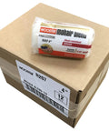 Top Shelf 4 Inch Paint Roller Covers With Slick 1/4 Inch Nap, Heavy Duty Mohair Blend For Knuckle Down Painting, Knockout Finishes And Zero Splatter Action, Bulk Pack on cardboard box.