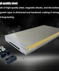 10 X 20 Inch Permanent Magnetic Chuck For Surface Grinder And Grinding Machine, High Precision Workholding With Rock Solid Suction 100 To 120 N Per Cm2 And Uniform Magnetic Distribution, Built To Last. Steel magnetic chuck with bolts and blocks