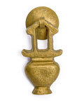 Golden Furnace Brass Cabinet Pulls Set of 2 3.5 Inch Floral Antique Style Solid Brass Handles for Furniture and Cabinetry