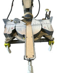 Zero Clearance Miter Saw Insert for Ryobi Sliding Compound Saw TSS121 installed, showing noise dampening design for precision cuts.