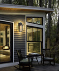 Outdoor Wall Light 1 Light Exterior Sconce In Black Finish With Bubble Glass Shade For Porch Patio Garden on modern house