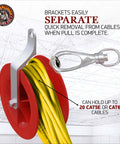 Pro Grade Low Voltage Cable Pulley For Long Runs And 90 Degree Bends Cat5e And Cat6 Coax Fire Alarm Access Control And Audio Cables Safe Wire Pulling Durable ABS Roller