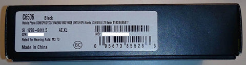 Unlocked Android Smartphone Featuring A Sick 5 Inch Bravia Display And Massive 460 Hour Standby Life With A Clutch 13 Mp Exmor Rs Camera And Dedicated Stamina Battery Mode In Classic Black Plus USA Warranty Coverage And Top Rated Customer Support For, showing the black mobile phone box with product details and labeling.