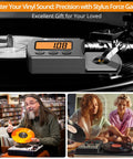 Digital Turntable Stylus Tracking Force Gauge For Vinyl Enthusiasts, Precise Cartridge Pressure Scale With Digital Readout To Protect Records, Improve Sound, And Fine Tune Your Tonearm Setup on turntable