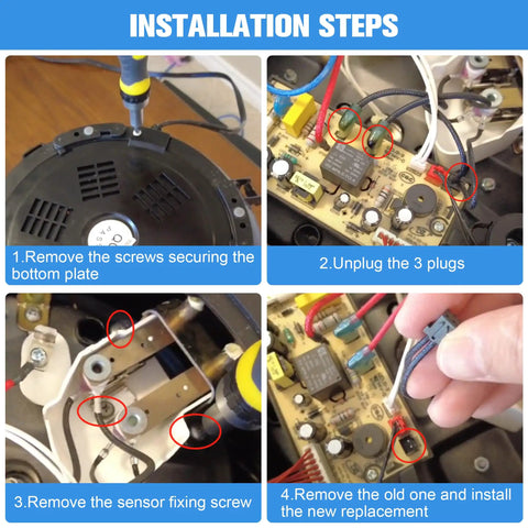 Installation steps for Two Pack Universal Pressure Sensor Replacement For Instant Pot Power Cooker Cuisinart Farberware Gourmia And Other Major Brands General Sensor Or Switch For Reliable Temperature And Pressure Control