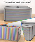 Grab And Go Expandable Accordion File Folder Boasting 25 Roomy Pockets A Heavy Duty Plastic Carry Handle showing leak-proof design and colorful index tabs.