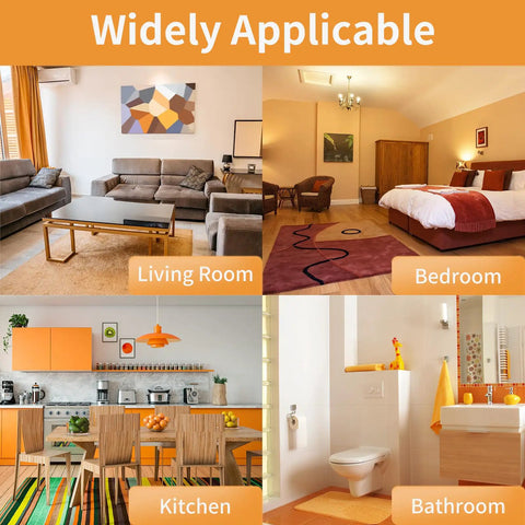 Double Sided Rug Grippers Tape For Hardwood Floors, Reusable Non Slip Carpet Tape For Area Rugs in living room, bedroom, kitchen, bathroom