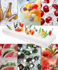 Inflatable Serving Bar Set With Three Pack Ice Bar For Buffet Keeps Food And Drinks Cold For Hours And Includes Drain Plug Party Ready