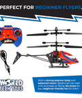 Spider Man RC Helicopter for Kids 8 Plus Easy Fly Remote Control Toy with LED Lights, tough polymer body, coaxial rotors, red-blue design