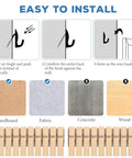 Installation guide for 40 Pieces Cubicle Hooks Set For Fabric Wall And Panel Hangers, Photo Clips And Wire Hooks