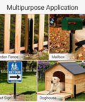Heavy Duty Steel Fence Post Anchor Kit With 12 Ground Spikes To Fix Rotted Or Tilted Wooden Posts Fast Using Tough As Nails H Pile Stabilizer for garden fence, mailbox, road sign, and doghouse.