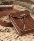 Top Tier Renaissance Belt Pouch And Retro Waist Bag Duo For Medieval Pirate Cosplay And Larp Essentials on a vintage styled map.