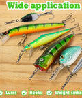 Dope Quick Change Fishing Speed Clips For Lures With Ball Bearing Swivel Power Clips Tackle Ready Topwater Gear For Saltwater And Freshwater Crankbait Popper Lures 44Lb Load And Resilient Stainless Steel on assorted fishing lures