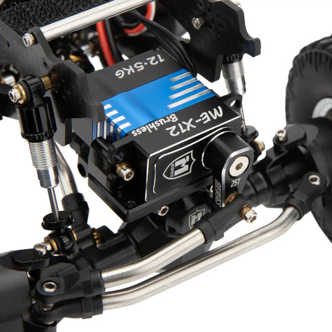Beefy 12.5Kg Coreless Servo With Mount And Servo Horn For SCX24 1 To 24 RC Crawler Upgrades installed on RC car chassis