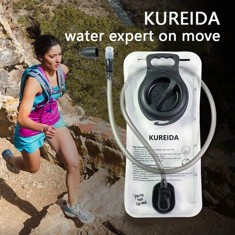 2 Liter Hydration Bladder Leak Proof Water Reservoir With Wide Opening BPA Free Taste Free for outdoor running