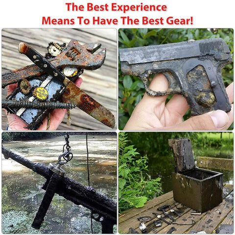 1725 Lbs Beast Mode Pulling Power Fishing Magnet Kit With Double Sided Retrieval Magnet And Rope For Retrieving Lost Items From Rivers Lakes Beaches And Lawns 3.7 Inch Diameter