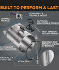 ZoneMaster 12 Inch Normally Closed Motorized Vent Damper For HVAC Zoning And Fresh Air Make-Up, Power Open With Spring Close, 24V Operation, Transformer Included For Easy Install And Energy Efficient Climate Control, featuring motor, coupler, and construction details.