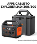 Rugged EVA Carrying Case for Explorer 240, 240 V2, 300, 300 Plus, and 500 Portable Power Stations Black S Size Power Station Not Included