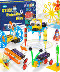 Six-In-One Robotics Science Kits For Kids Ages 8 To 12, STEM Building Toys with bubble, doodling, balance, crawling, glider and air rocket