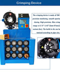 Professional Hydraulic Hose Crimping Machine Slick 0.55 To 2.72 Inch Electric Rubber Hose Press with CNC precision dies.