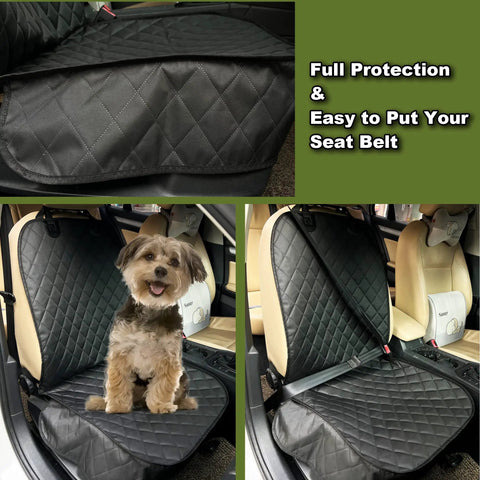 2 Pack Front Seat Cover For Dogs Waterproof Pet Car Seat Protector Nonslip Scratch Proof Dog Seat Cover For Cars Trucks And SUVs Fits