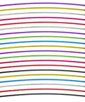 20 Pieces Stainless Steel Wire Keychains With Rubber Covered Cable Rings 1.5mm Thick 5.9 Inch Length For Luggage Tag Loops Multi Color Set