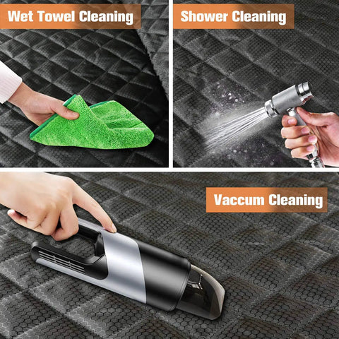 Waterproof Nonslip Pet Bench Seat Cover For Cars And SUVs, Scratchproof, Washable with towel, shower, and vacuum cleaning