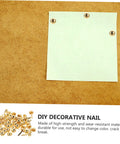 100Pcs Brass Mini Nails And Tacks For Scrapbooking, Card Making, And DIY Paper Craft Embellishments, hanging note on board