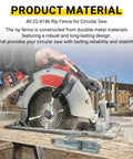 Top Shelf Circular Saw Rip Fence Replacement Guide 49 22 4146 in use, showcasing durable metal material and stable design for precise cutting.