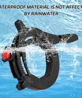 Rock Solid Motorcycle Cruise Control With Non Slip Adjustable Throttle Lock, waterproof design shown in water.