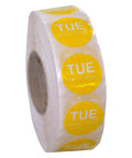 Peel And Stick Removable Day Of The Week Labels 1 By 1 Inch Roll Of 1000 Tue Wed Mon For Freezer Cooler And Dry Storage Safe From Minus Forty To One Hundred Sixty Degrees Fahrenheit