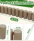Flexible Landscape Edging Kit dimensions and anchoring spike for flower beds lawns gardens pathways DIY