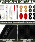 Tactical Survival Sewing Kit with buttons, tools, nylon case, compact and portable, for travel, field, emergency use