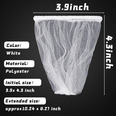 500 Pcs Disposable Mesh Sink Strainer Bags Elastic Kitchen Filter Mesh Trash Bags Anti Clog Fits Most Strainer Sizes 3.9 x 4.3 Inch