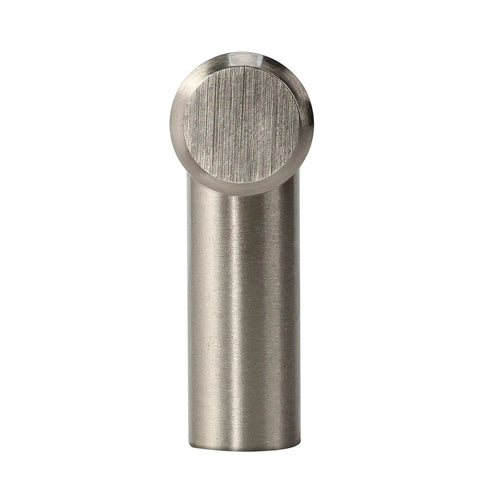 No Sweat T Knob Pulls For Cabinets And Drawers 5 Pack Brushed Nickel hardware, solid metal T bar knob, ergonomic grip detail.