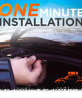 Installation of Six Pack Rooftop Cargo Tie Down Hooks For Securing Any Car Top Luggage Waterproof And Door Frame Mounted Straps