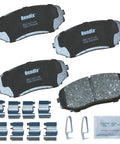 Priority1 Ceramic Front Brake Pads Fit Ford Edge, Lincoln MKX, Mazda CX5, CX7, CX9, Mitsubishi Montero Sport with hardware