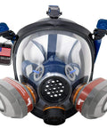 Industrial-Grade Full Face Respirator Mask With Anti-Fog Scratch-Resistant Lens Bayonet Filter Compatibility