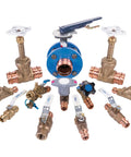 Various valves and parts including Brass Angle Outdoor Sillcock Hose Bibb With Quarter Turn Handle, 1/2 In Cup To 3/4 In Fitting.