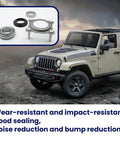 Rear Axle Bearing And Seal Kit For Jeep Wrangler JK JKU 2007-2017 on rugged off-road terrain