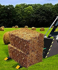 60 Inch Clamp On Pallet Forks For Tractor Loader Buckets Heavy Duty Fork Attachments Up To 4000 Lbs Load Capacity 43 Inch Without Stabilizer Bar lifting hay bales