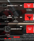Front view of EZARC 16‑pc bi-metal hole saw kit with arbors, adapters, bits, and red storage case (3/4–2-1/2 in).